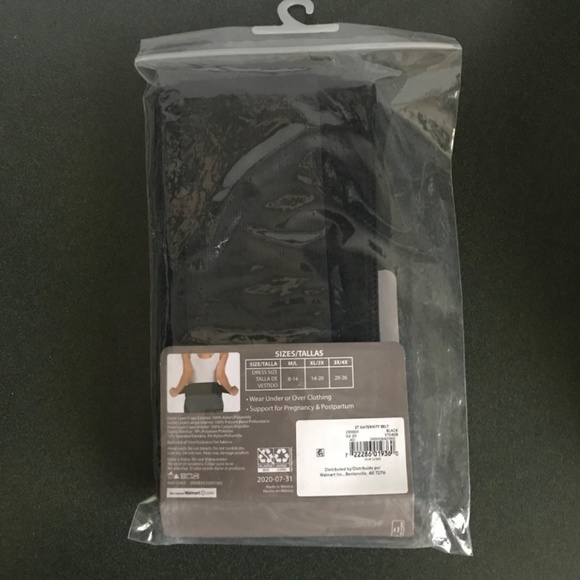 Secret Treasures Black Maternity Belt Adjustable Support Size XL/2X NWT - Picture 3 of 9